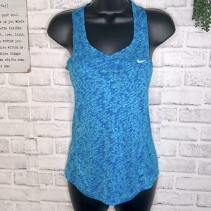 Nike Running Drifit Racerback Sky Blue Tank Top Workout Size XS